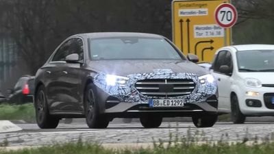 2024 Mercedes E-Class Spied With Minimal Camo Ahead Of April 25 Debut