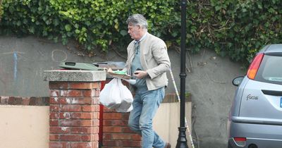 Gerry Hutch - sporting new clean-shaven look - steps out on the streets of Dublin today