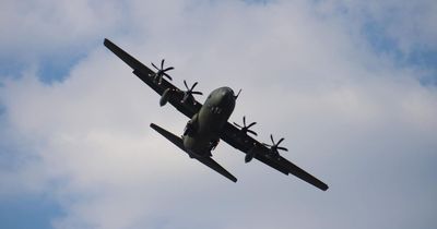 RAF explains why military plane flew in loops over Mersey