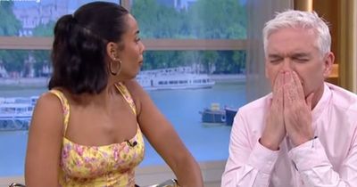 Rochelle Humes says 'that took a turn' as she's left gagging by ITV This Morning viewer who was left 'sick' by Phillip Schofield