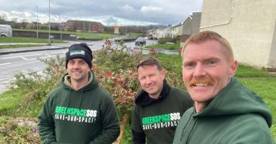 Three friends helping vulnerable people in Bridgend transform their gardens without paying a penny