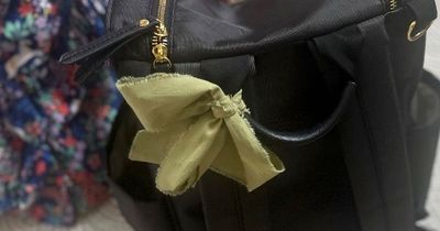 Important meaning behind ribbons mums are tying to their bags and buggies