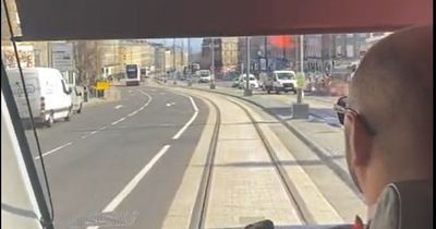 First Edinburgh daytime 'ghost trams' seen as testing continues on Newhaven link