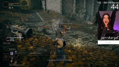 OK things are getting silly now: This streamer beat Elden Ring with her brain