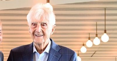 Michael Parkinson makes rare public appearance to celebrate legendary pal's birthday