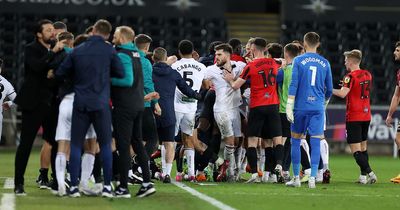 Russell Martin blames Preston boss for 'carnage' with Joe Allen at end of Swansea City match