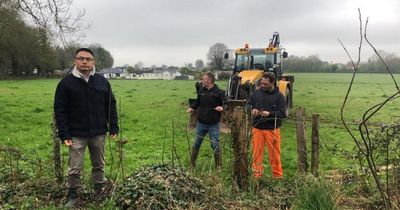 Police called to allotment stand-off on edge of Bristol as work begins on project