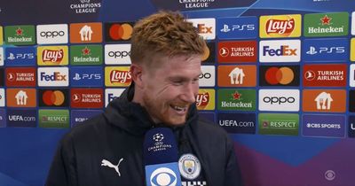 Kevin de Bruyne can't help but laugh after "devastating" verdict from Micah Richards