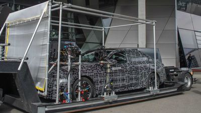 2024 BMW i5 M60 Spied Up Close Preparing To Shoot Teaser Video