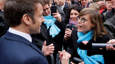 President Macron confronted by angry protesters in eastern France