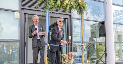 Former Middlesbrough and England footballer opens the new home of Guide Dogs Newcastle