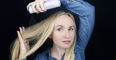 Woman uses dry shampoo to shave her face and people are baffled