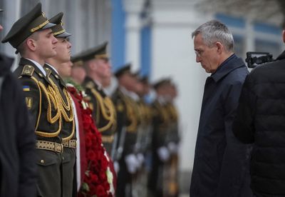 Ukraine appeals to NATO chief for membership and more arms