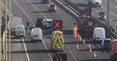Glasgow M73 travel delays after three-vehicle crash on motorway near Ballieston
