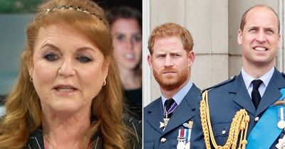 Sarah Ferguson spills on Harry and William's 'feud' and 'separate family units'