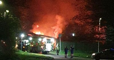 Midlothian local woken by 'loud bang' from fierce blaze outside her home
