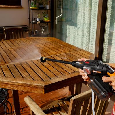 I reviewed this completely portable pressure washer - it includes a handy feature for tackling large gardens