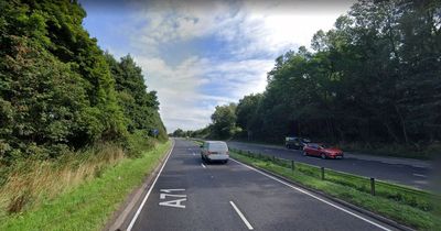 Man rushed to hospital after being hit by car on A71 at Irvine
