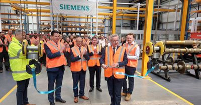 Siemens' £7m rail components facility opened by Michael Gove in Goole