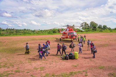 U.N. paints Congo helicopters orange to protect against attacks