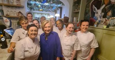 Hillary Clinton popping into Belfast restaurant A Peculiar Tea was "pinch me moment" for staff