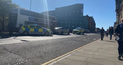 Edinburgh police race to three-car smash on busy city road near retail park