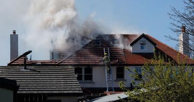 Plumes of smoke billowed into sky as firefighters tackle Northumberland house fire
