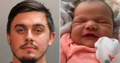 Evil dad murdered seven-week-old baby daughter by repeatedly throwing her against a wall