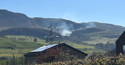 Edinburgh firefighters rush to 'wildfire' at Pentlands as smoke rises from hills