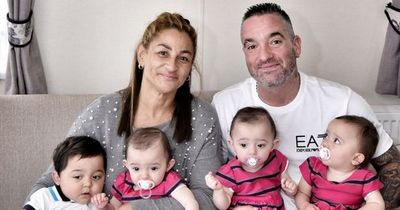 UK's oldest mum of quadruplets homeless and living in two rooms at Travelodge