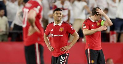 Man Utd fans furious with Casemiro's reaction to being knocked out Europa League