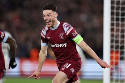 Declan Rice stunner leads West Ham into Europa Conference League semi-finals
