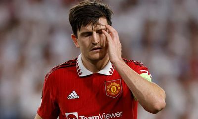Maguire’s annus horribilis goes on as Manchester United collapse at Sevilla