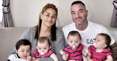 UK's oldest mum of quadruplets homeless and forced to live in Travelodge with kids