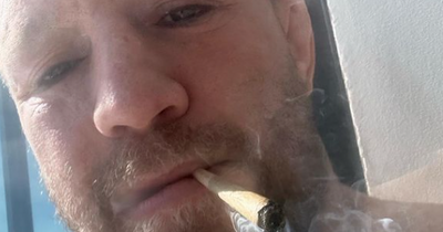 Conor McGregor fans worried as he appears to pose with joint and says 'smoke the back box off it'