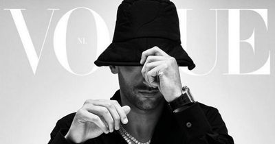 Premier League star hides his identity as he graces front cover of Vogue