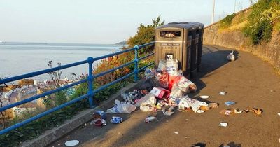 Famous beauty spot becomes 'eyesore' littered by broken glass, underwear and drugs