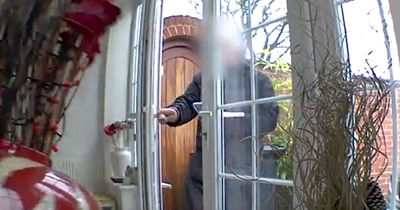 'Careless' Evri delivery driver knocks over huge vase while dropping off parcel