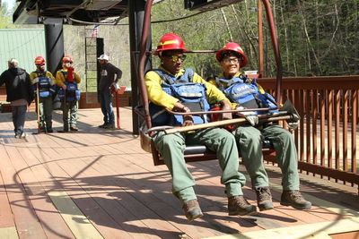 Today's Interview: Firefighters from across U.S. battling Natural Bridge blaze