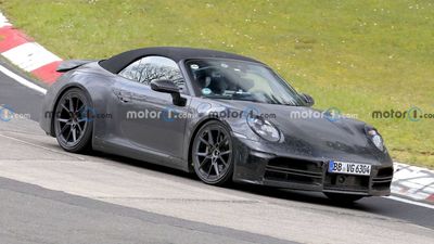 Porsche 911 Cabrio Facelift Caught On Camera Lapping Nurburgring