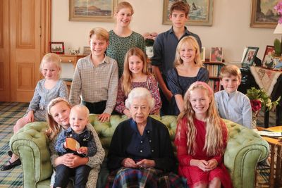Unseen photo of late Queen with great-grandchildren released to mark her 97th birthday