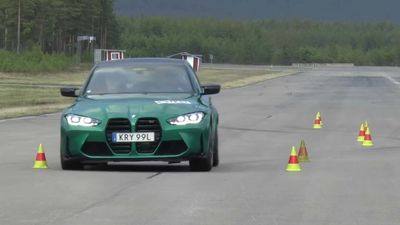 Watch How Fast The BMW M3 Competition Gets Through The Moose Test