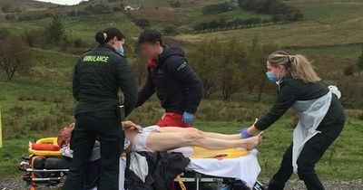 Man who rescued couple from 'berserk' cow almost lost leg in two-minute attack