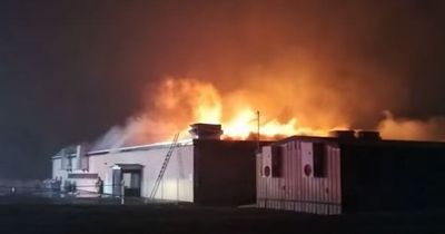 Highland High School goes up in flames as images show horror blaze gutting building