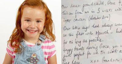 Photo of girl, 4, with heartbreaking message found hidden on plane years after she died