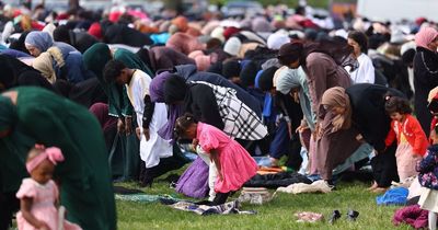 WATCH: Moment Manchester's Muslim community comes together for Eid prayers at Platt Fields park