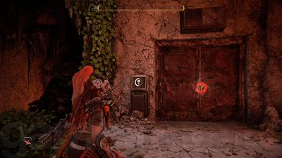 How to find the A Friend in the Dark Door code at Murmuring Hollow in Horizon Forbidden West Burning Shores