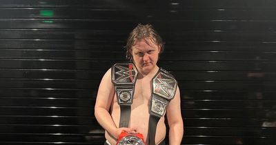 Lewis Capaldi strips off as a wrestler as he celebrates his fifth UK number one