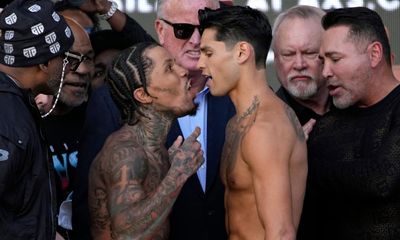 Tempers flare as Gervonta Davis and Ryan Garcia make weight for big fight