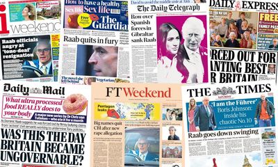 ‘Raab goes down swinging’: what the papers say as deputy PM resigns